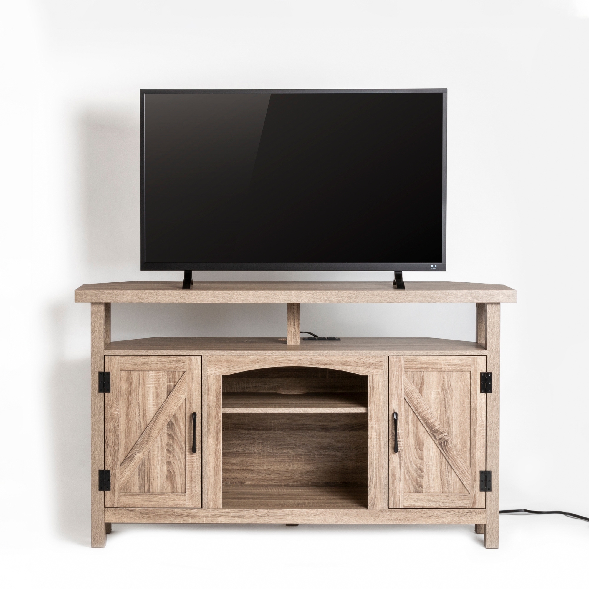 Corner tv stand for shop tvs up to 60
