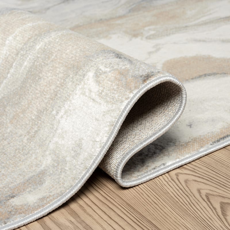 Abani Rugs Regal REG500 Swirl Abstract Low Pile Area Rug