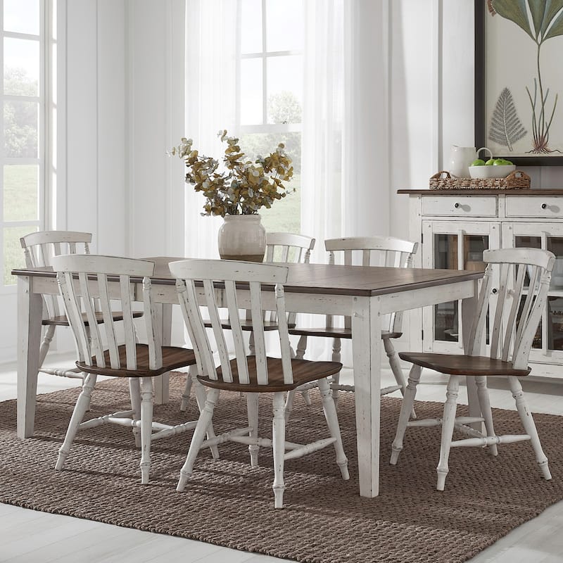 Al Fresco Rectangular Table Set with Dining Chairs Various Options - 6 Side Chairs