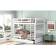 preview thumbnail 51 of 64, Twin-Over-Twin Classic Wooden Bunk Bed with Storage White