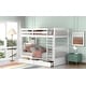preview thumbnail 41 of 72, Wooden Bunk Bed Frame with Pull Out Storage Drawers, Headboard, Footboard, Ladder, Full-length Guardrail for Kids, Teens