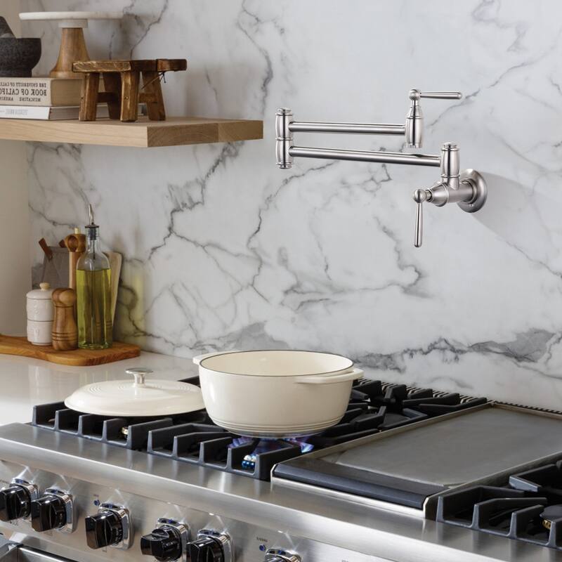 WOWOW Vintage Pot Filler Folding Kitchen Faucet