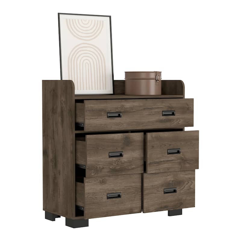 Dresser for Living Room ,Apartment, Bedroom, Dark Brown