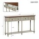 Console Table Sofa Table with 4 Storage Drawers for Living Room - Bed ...
