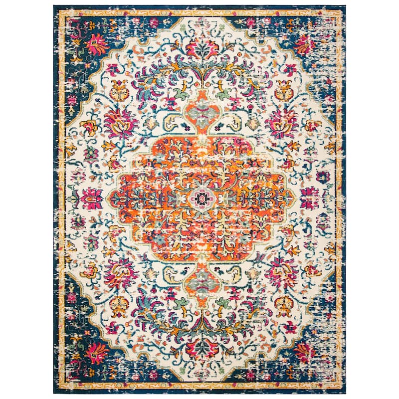 SAFAVIEH Madison Sabire Boho Medallion Distressed Rug