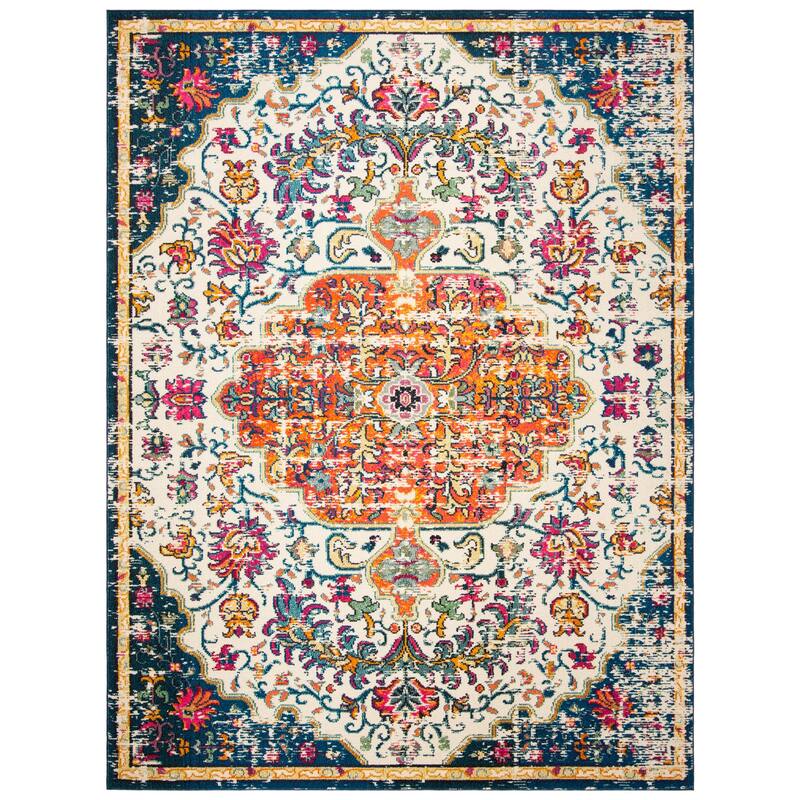 SAFAVIEH Madison Sabire Boho Medallion Distressed Rug