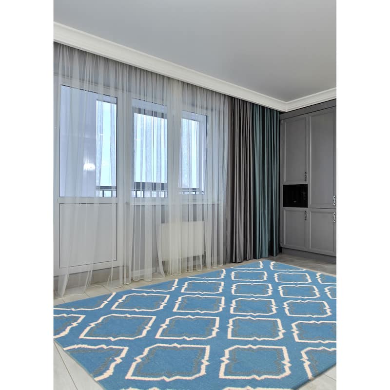 Ankara Blue Kilim 5'3" x 7'10" - 5'3 x 7'10