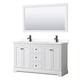 Option White, Black Trim, White Quartz Top