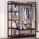 preview thumbnail 23 of 27, Free -Standing Closet Organizer Storage Shelves and Hanging Bar