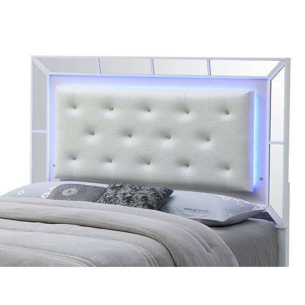 Hollywood Hills White Panel Bed