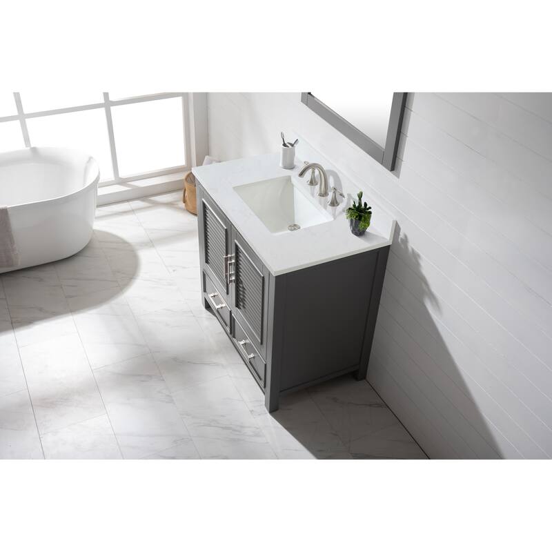 Estate 36" Single Vanity in Grey