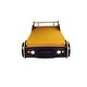 preview thumbnail 7 of 17, Twin Kids Racing Car Floor Bed with LED Night Light, Safety Guardrail, and Sturdy Wood Slat Support
