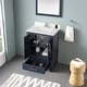 preview thumbnail 60 of 109, OVE Kansas Single Sink Bathroom Vanity, Dove White Engineered Stone Top