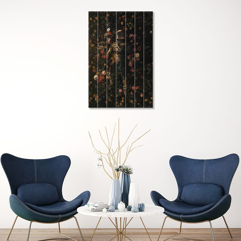Garden Delights Print On Wood by Nicebleed - Multi-Color