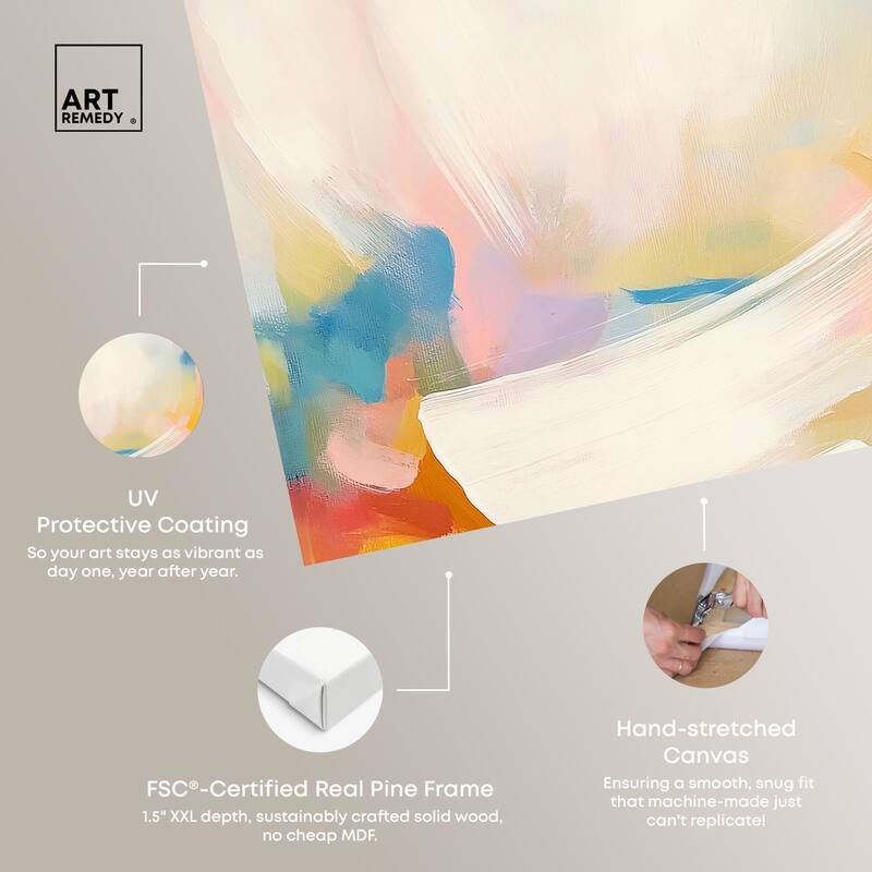 Riot of Color I Canvas Set of 2 by Art Remedy, Gallery Wrapped