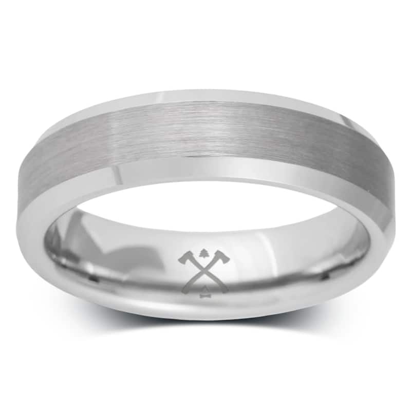 Manly Bands THE SAVANT Tungsten 6mm Satin Band