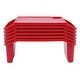 preview thumbnail 1 of 4, 6-Pack Baby Kids Lap Desks Plastic Breakfast Trays with Side Pockets Red