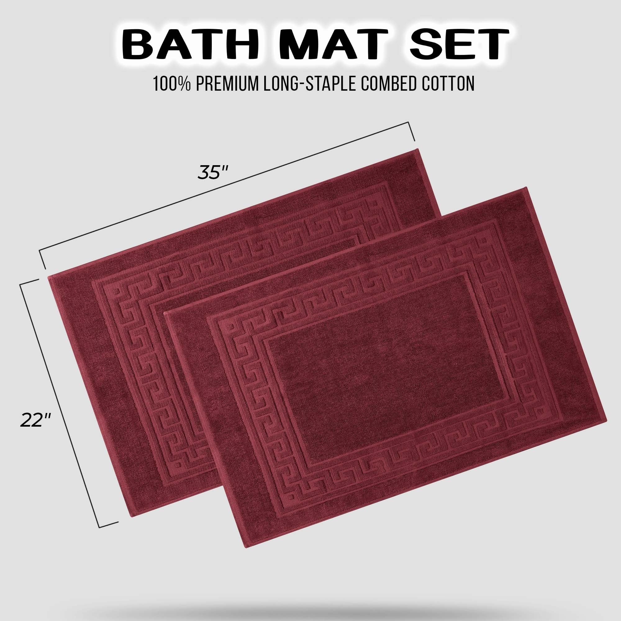 Maroon bath shop mat