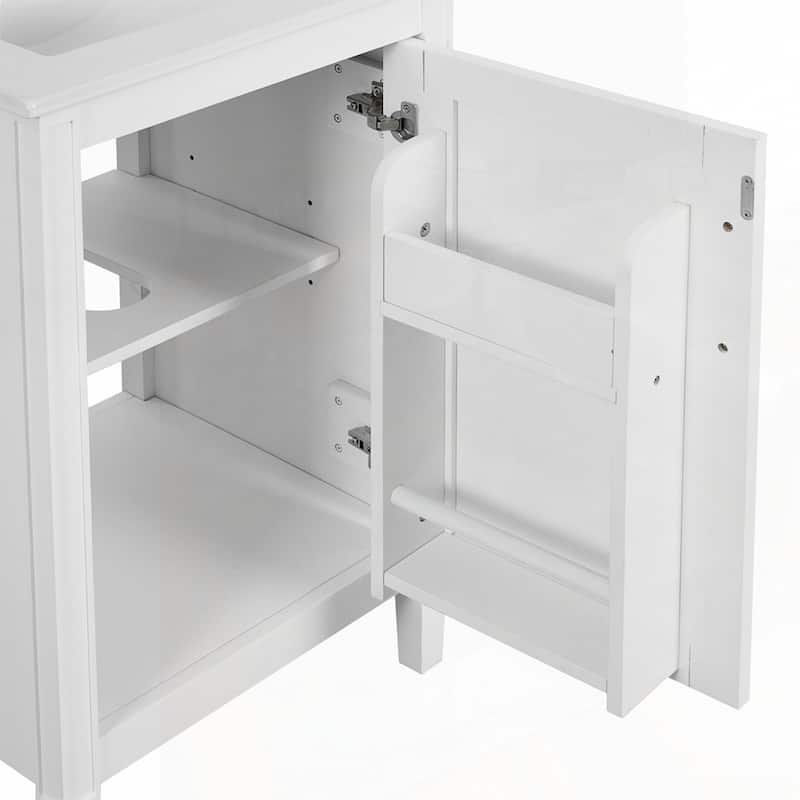 Freestanding Bathroom Vanity with Ceramic Sink