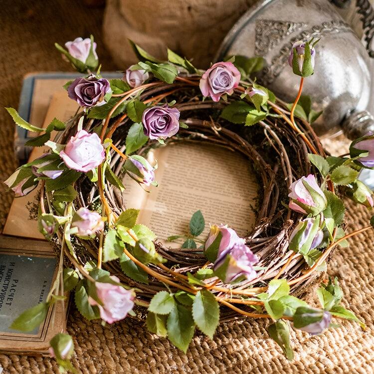 RusticReach Artificial Rose Vine 55" Long