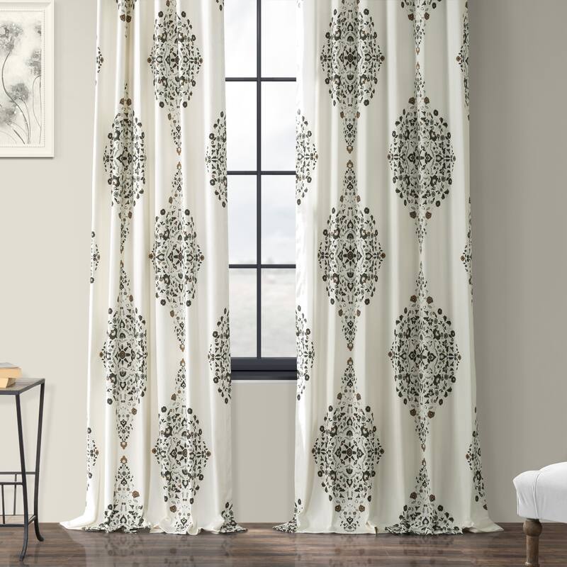 Exclusive Fabrics Kerala Printed Cotton Twill Single Curtain (1 Panel)