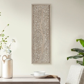 Madison Park Laurel Branches Laser Cut Tree Framed Panel Wall Decor
