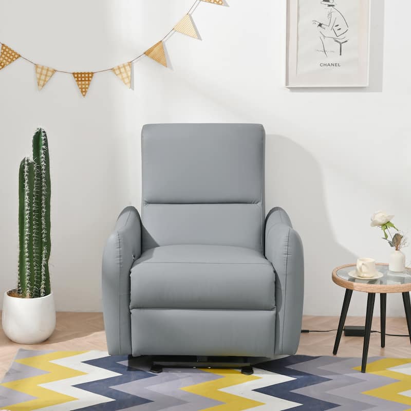 PU Leather Wall‑Hugger Power Recliner Chair with USB‑C & 330 lbs Capacity