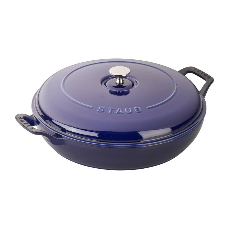 STAUB Cast Iron 3.5-qt Braiser - Dark Blue