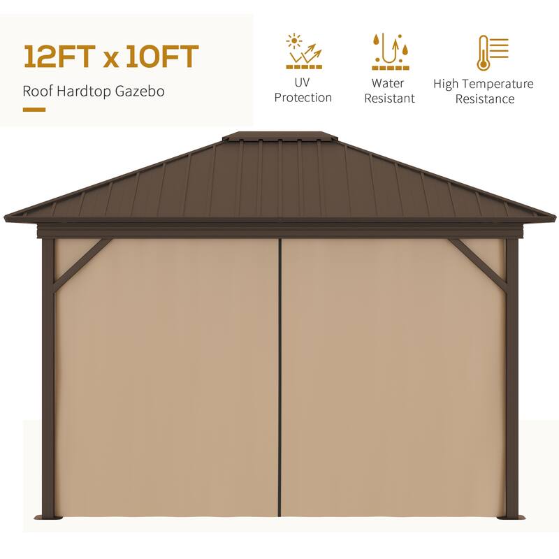 Outsunny Outdoor Hardtop Gazebo