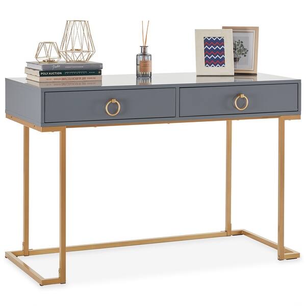 Belleze Modern Home Office Computer Desk Makeup Vanity Console Table