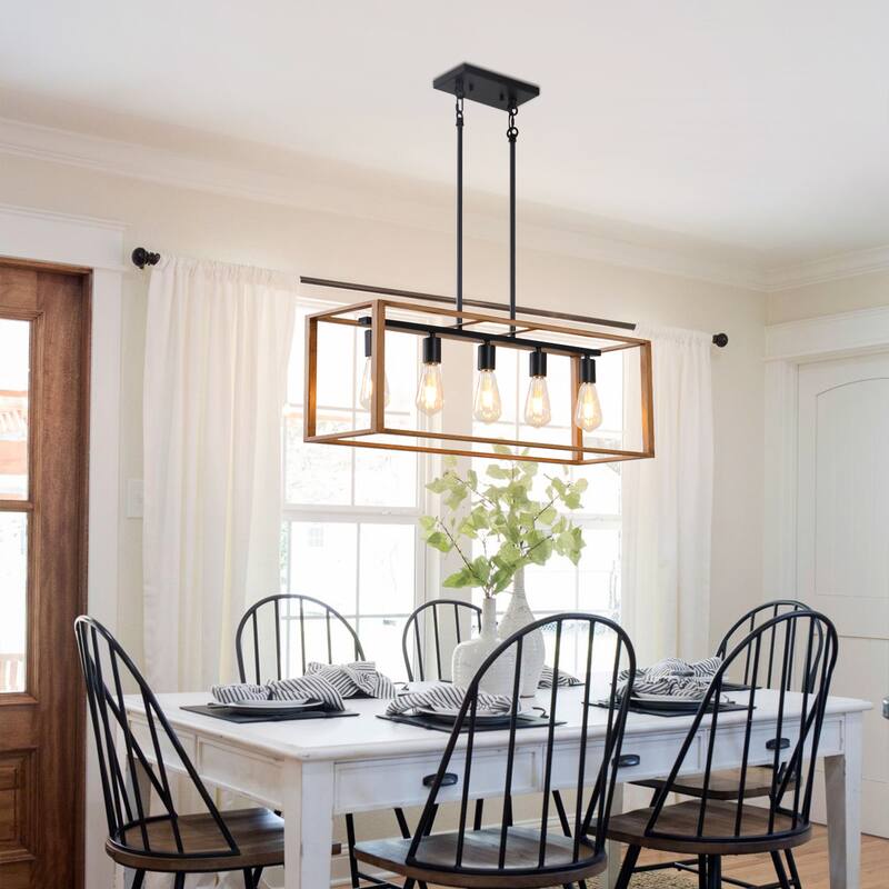 Kitchen Island Chandelier Dining Room Light Fixtures Over Table - 5-Light