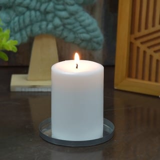 Qty 6 candles 18-24 hour burn time white and blue candles Red 