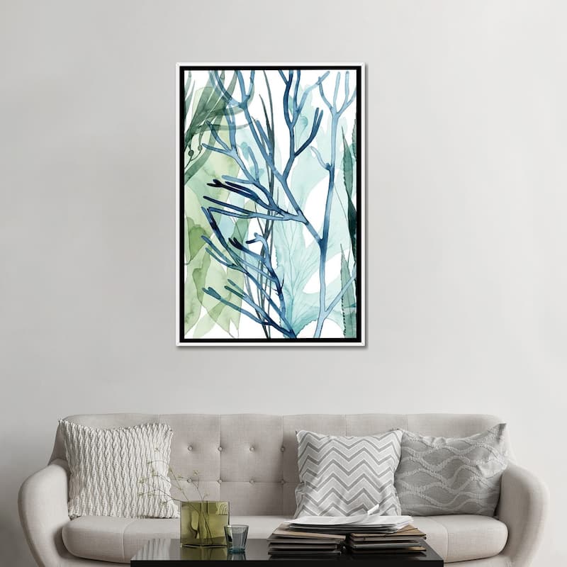 iCanvas "Sea Leaves II" by Grace Popp Framed Canvas Print