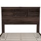 preview thumbnail 9 of 18, Queen Size Platform Bed Frame with Storage Headboard, USB Charging Ports Wooden Bed Frame -American Country Style
