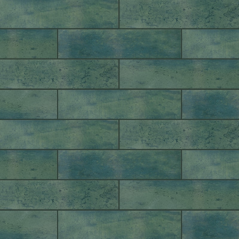 Merola Tile Capri Brick Oliva 2-1/2" x 10" Porcelain Floor and Wall Tile