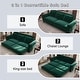 preview thumbnail 7 of 7, Chesterfield Sofa,93.7" King Pull Out Sofa Bed,3-in-1 Velvet Convertible Sleeper Sofa with Nailhead Trim & Rolled Arm