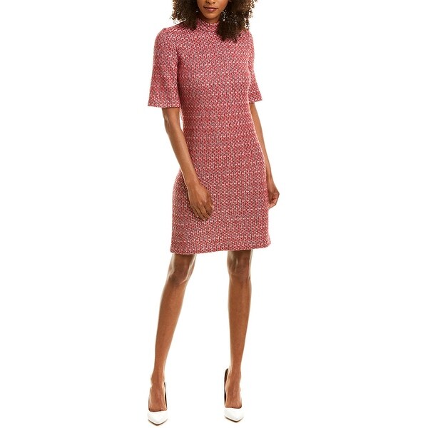 St. John Wool-Blend Shift Dress. Opens flyout.
