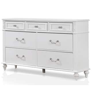 Evolur Aurora Cream Wood 7-drawer Double Dresser - Bed Bath & Beyond - 12079212 Evolur Aurora Cream Wood 7-drawer Double Dresser - Bed Bath & Beyond - 12079212