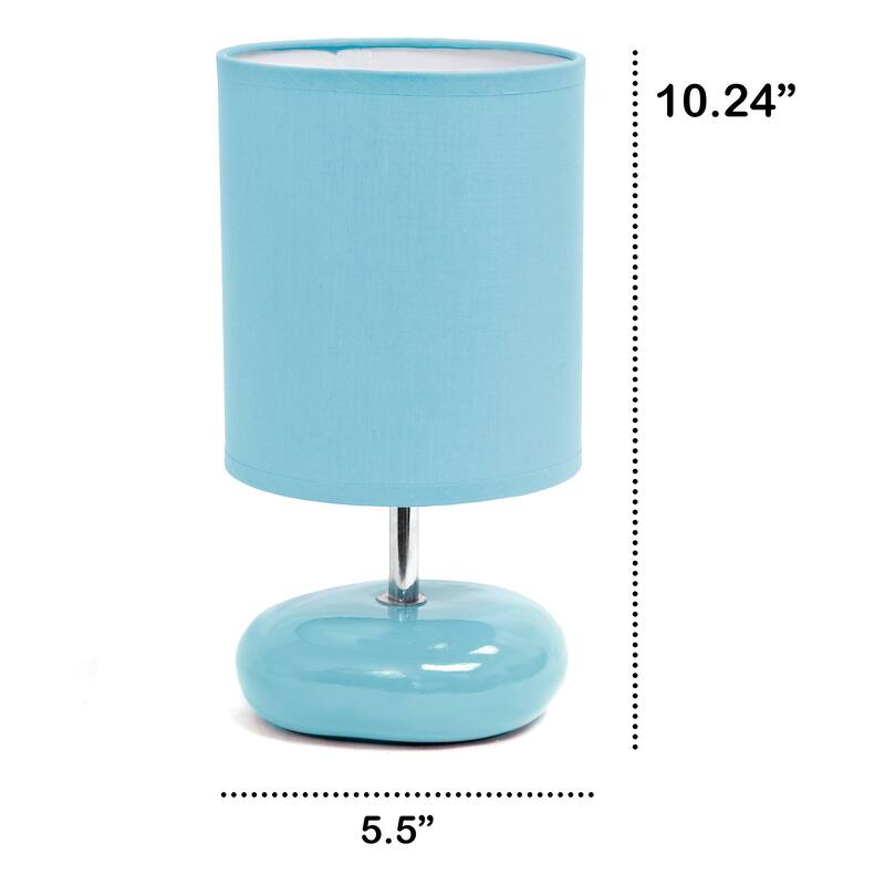 Creekwood Home 10.24" Traditional Mini Round Rock Table Lamp - 10.24