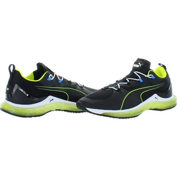 puma black mesh running shoes