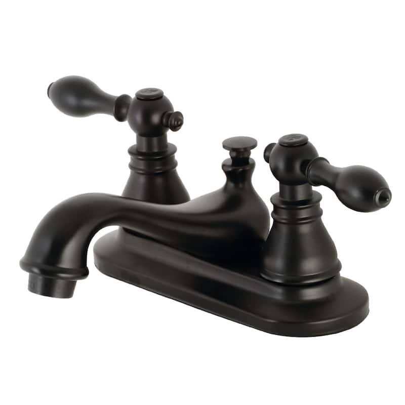 Kingston Brass American Classic 1.2 GPM Deck Mounted Centerset - Matte Black