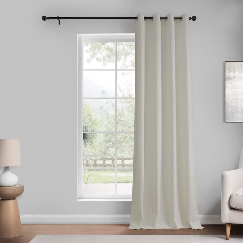 Exclusive Fabrics Lounge Embossed Grommet Velvet Curtains Room