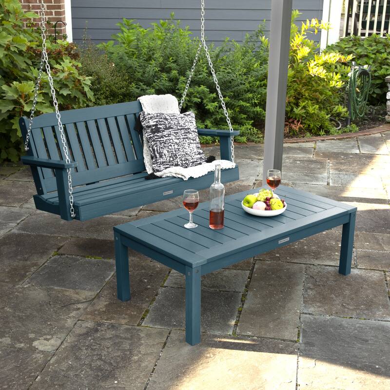 HIGHWOOD Lehigh 4-Foot Porch Swing and Coffee Table