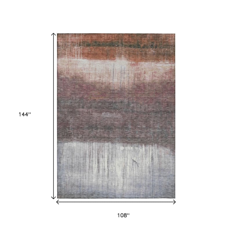 HomeRoots Abstract Transitional Rectangle Outdoor Rug