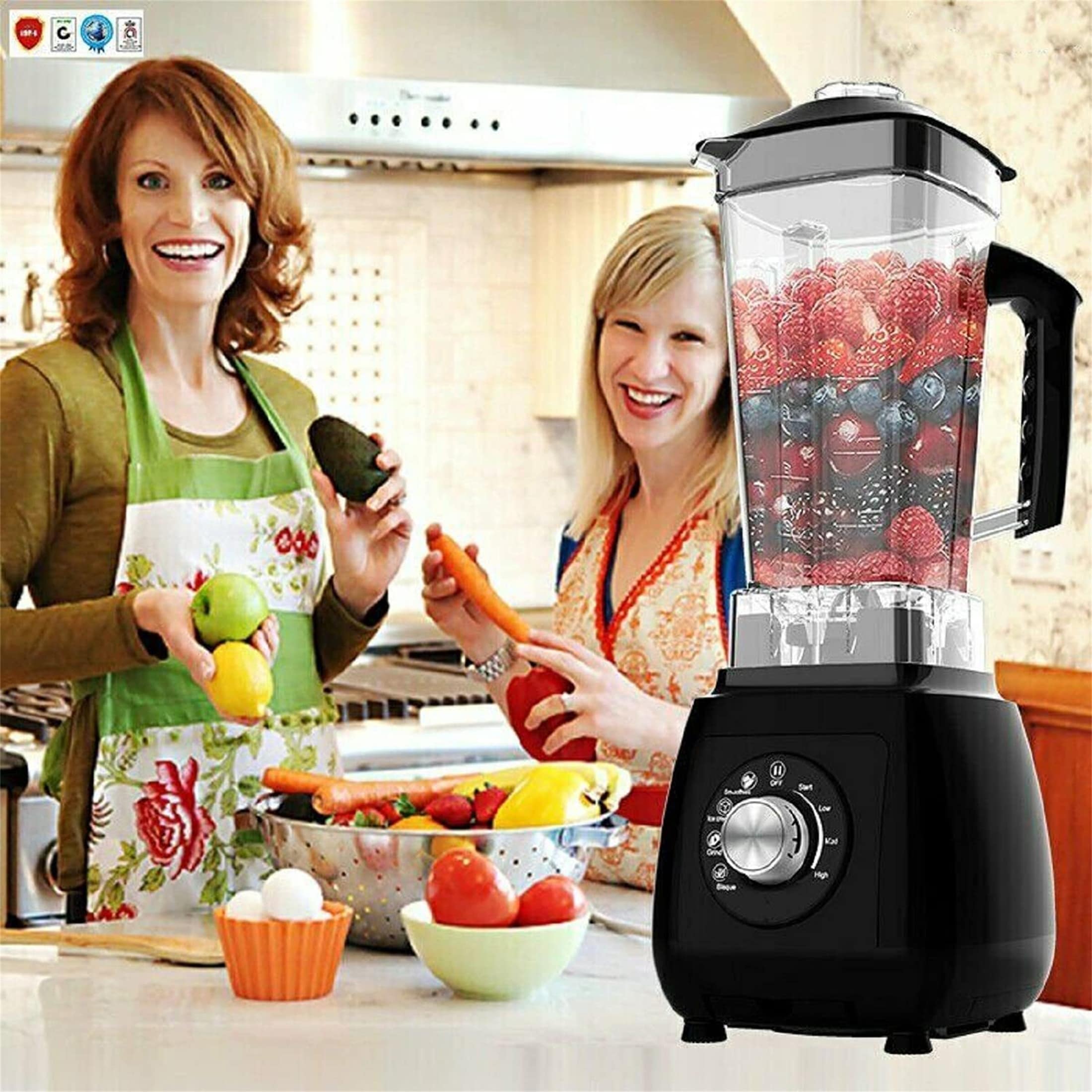 1500W Red Commercial Blender, Professional Kitchen Juicer Blenders for  Drinks and Smoothies with 67oz BPA-Free Pitcher,Commercial Heavy Duty  Blender