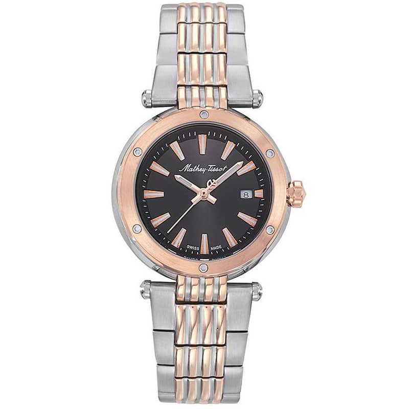 Mathey Tissot Women's Neptune Black Dial Watch - D912RN - 6 (36)