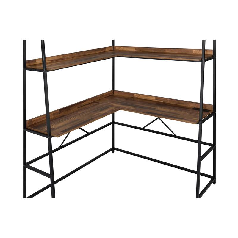 Easton Industrial 47-inch Steel Computer Desk with USBs by Furniture of America