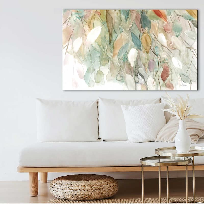 "Rainy Cascade I (Horizontal)" by Carol Robinson Print on Canvas