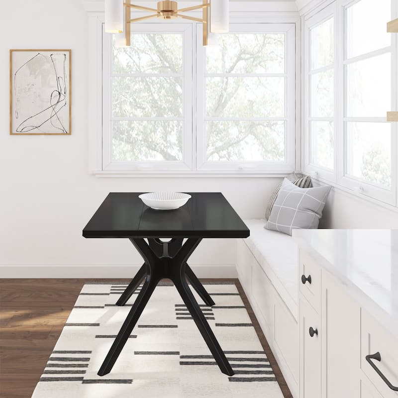Plank and Beam Verso Rectangular Solid Wood Dining Table - 48"