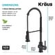 preview thumbnail 74 of 148, Kraus Britt Commercial 3-Function 1-Handle Pulldown Kitchen Faucet